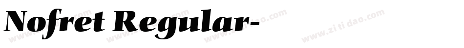 Nofret Regular字体转换